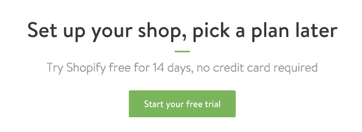 Try Shopify Free for 14 Days
